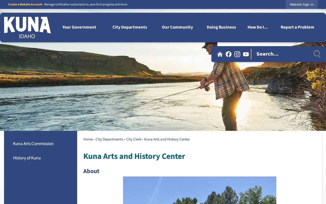 Kuna city directory research at the Arts and History Center