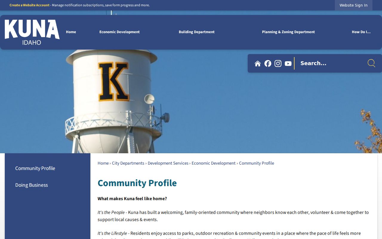 Kuna city directory research with local community place names
