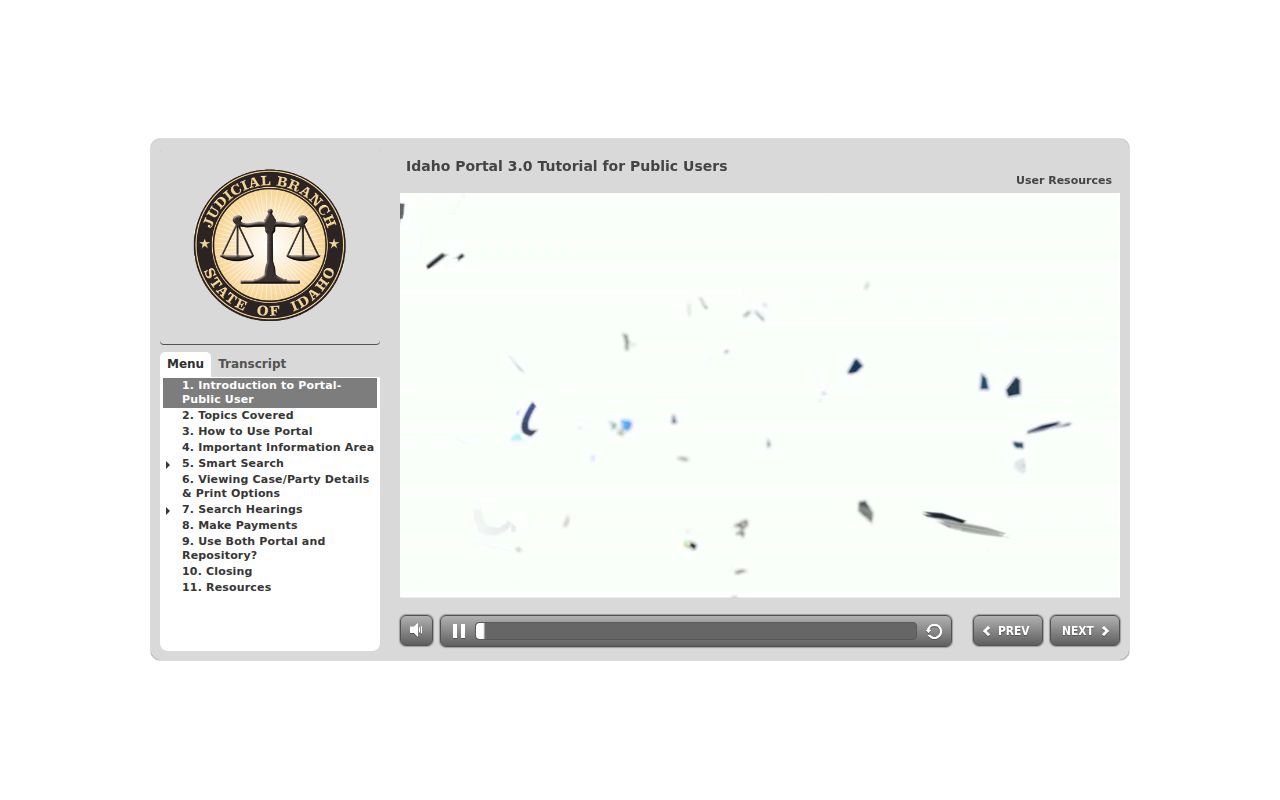 Kuna resident lookup with the Idaho iCourt tutorial