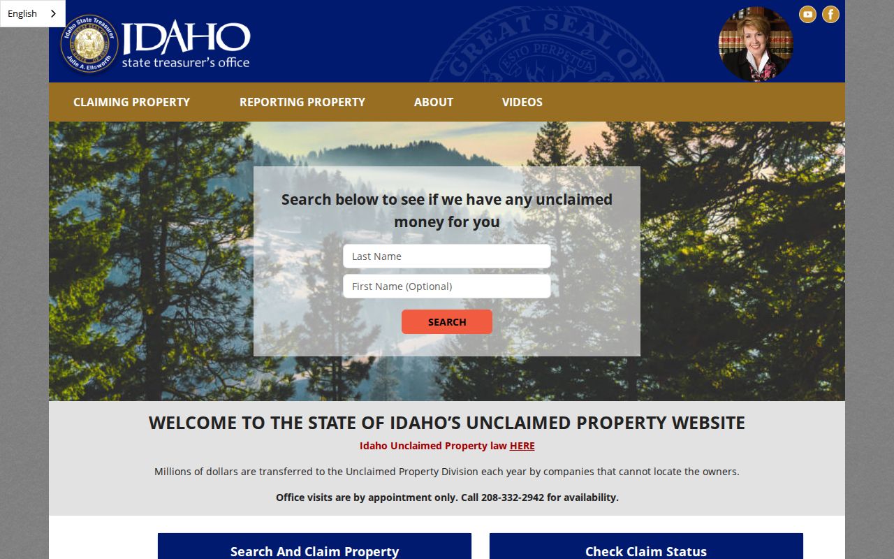 Kuna resident lookup through Idaho unclaimed property