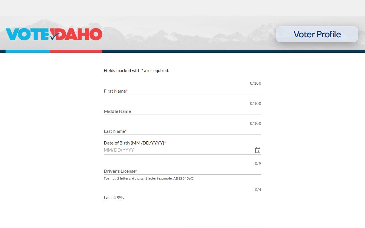 Kuna resident lookup using the VoteIdaho self-check