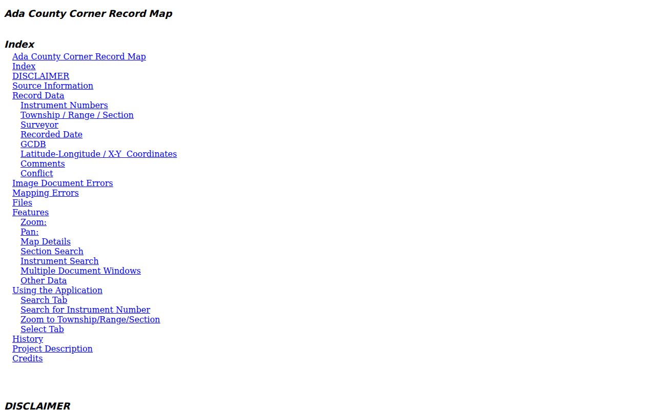 Kuna street directory corner record search help